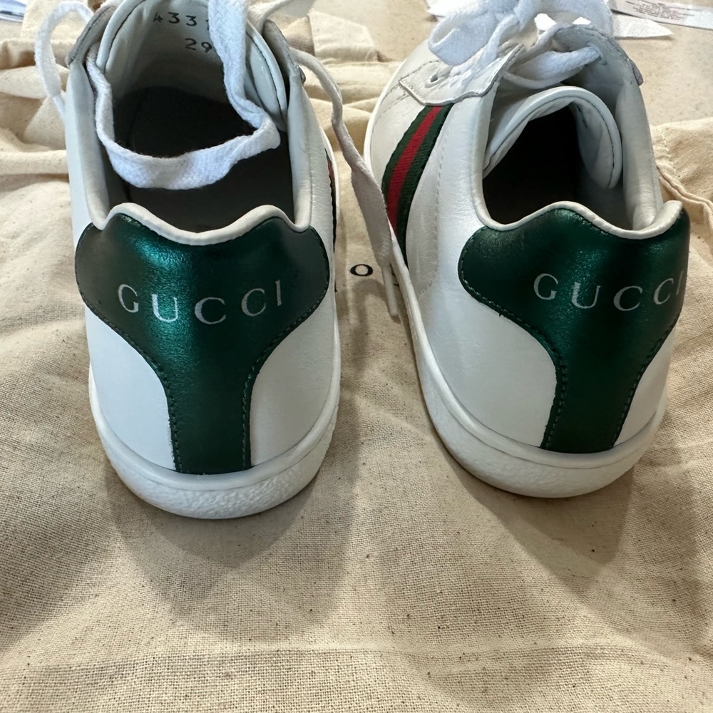 GUCCI CHILDREN'S ACE LEATHER SNEAKER